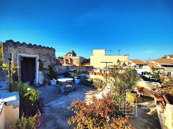 Authentique maison arlésienne avec atelier, patio et terrasse