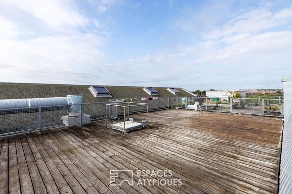 Loft brut à aménager avec rooftop à Roubaix
