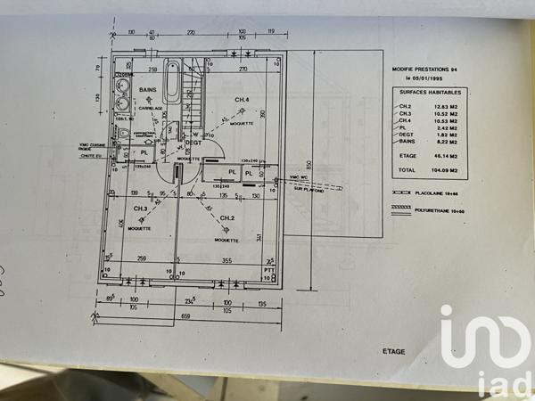 Maison à vendre 6 pièces 102 m² Cerizay