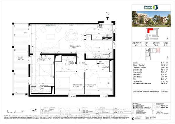 Appartement à vendre 4 pièces 83 m² Bordeaux