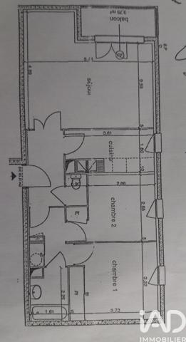 Appartement à vendre 3 pièces 63,51 m² Combs-la-Ville