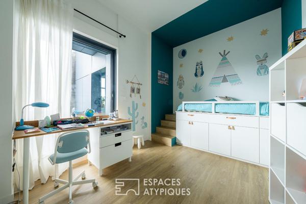 Loft avec terrasse dans une ancienne usine textile