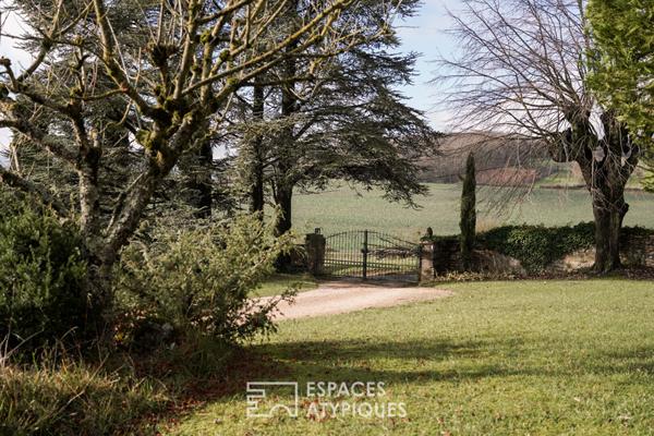 Propriété de charme dans son parc arboré