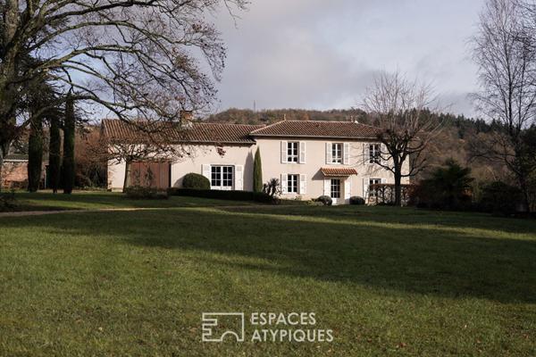 Propriété de charme dans son parc arboré