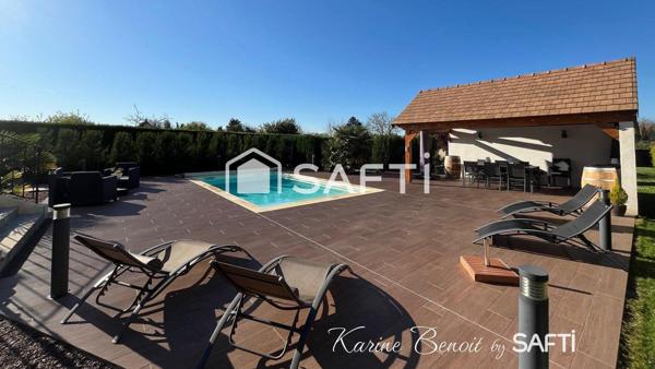 Maison traditionnelle, offrant un cadre de vie idyllique àla campagne et proche des commodités