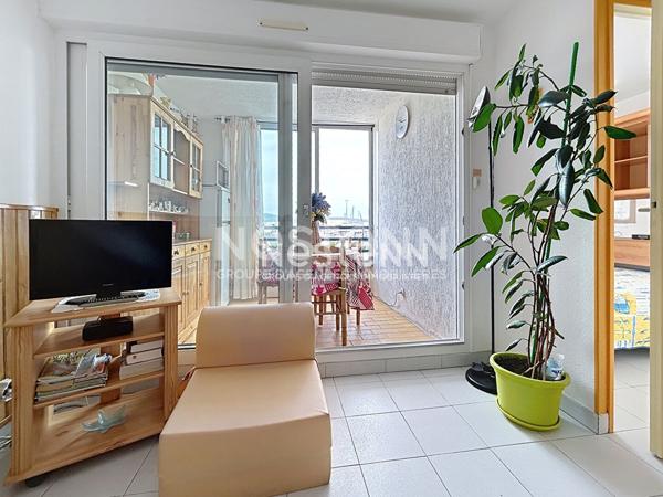 FRONTIGNAN PLAGE T2 CABINE LOGGIA PARKING VUE PORT A VENDRE