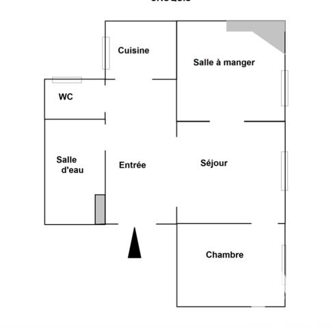 Appartement à vendre 3 pièces 39 m² Paris 19