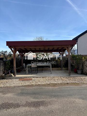 Maison 110m² avec terrain constructible, garage et atelier