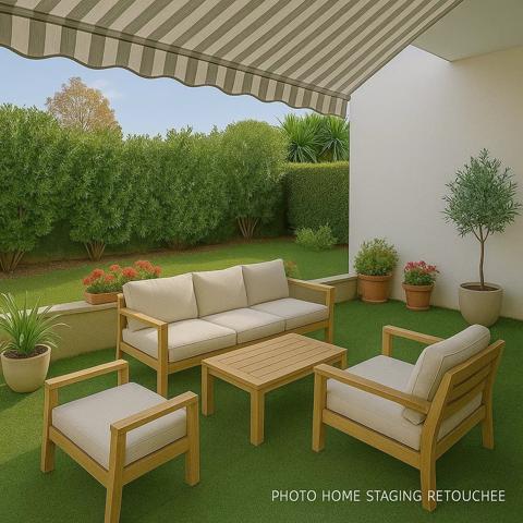 Appartement 2 pièces de 46,94m²,  extérieur de 60m² + 1 parking