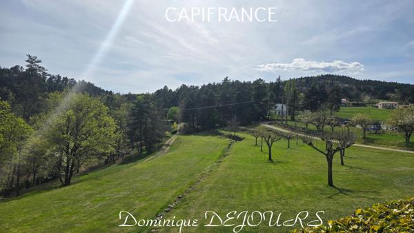 À vendre à PRANLES (07) – Maison 117 m² sur terrain de 8400 m² – Environnement calme et naturel et sans vis-à-vis – Piscine