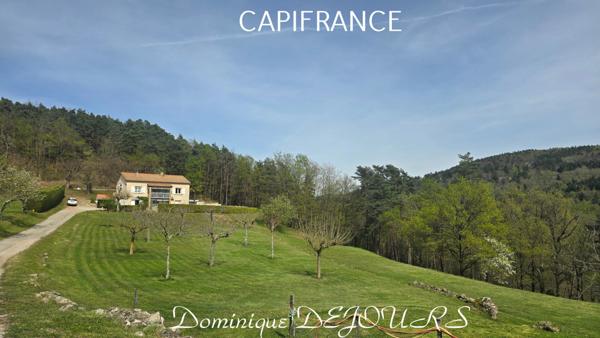 À vendre à PRANLES (07) – Maison 117 m² sur terrain de 8400 m² – Environnement calme et naturel et sans vis-à-vis – Piscine