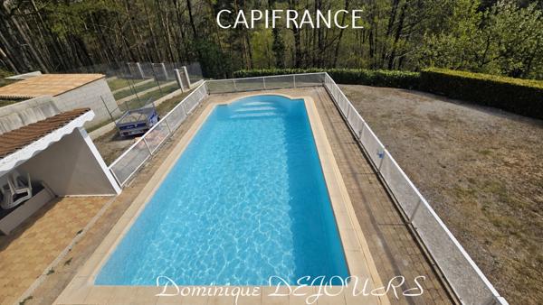 À vendre à PRANLES (07) – Maison 117 m² sur terrain de 8400 m² – Environnement calme et naturel et sans vis-à-vis – Piscine
