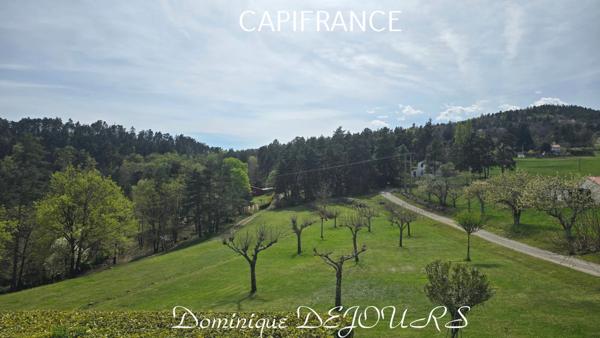 À vendre à PRANLES (07) – Maison 117 m² sur terrain de 8400 m² – Environnement calme et naturel et sans vis-à-vis – Piscine
