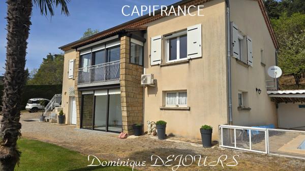 À vendre à PRANLES (07) – Maison 117 m² sur terrain de 8400 m² – Environnement calme et naturel et sans vis-à-vis – Piscine