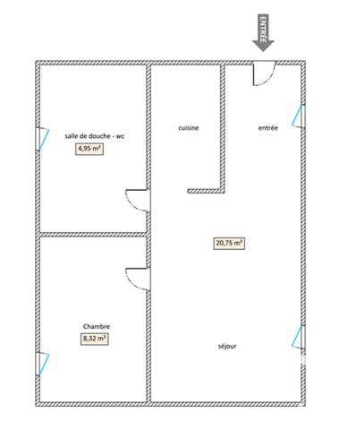 Appartement à vendre 2 pièces 34 m² Soisy-sur-Seine