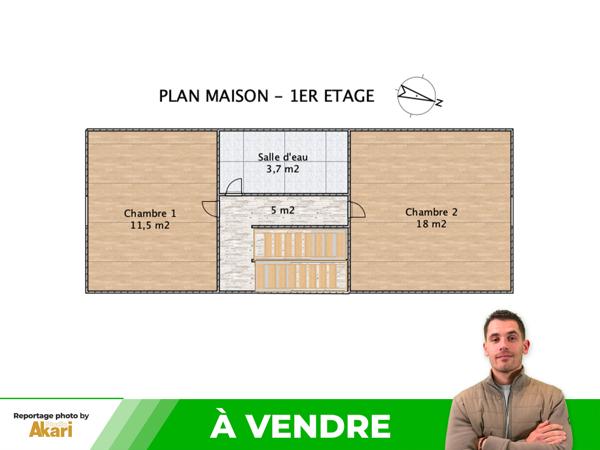 Maison
         5 pièces
        - 96 m² Exclusivité 102 500 €*