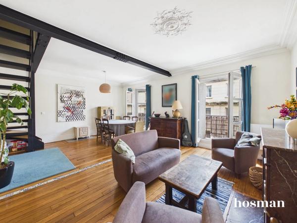Coup de coeur - Duplex en dernier étage- 4 pièces de 75m² - charme de l'ancien - Rue 8 Rue Riquet, Paris