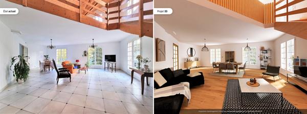 Grilly (01220) MAISON 8 PIECES, 4 CHAMBRES + TERRAIN & ESPACE PROFESSIONNEL – Z.A GRILLY (01220)