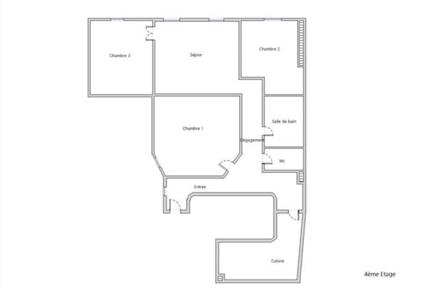 Appartement à vendre 4 pièces 70 m² Paris 9