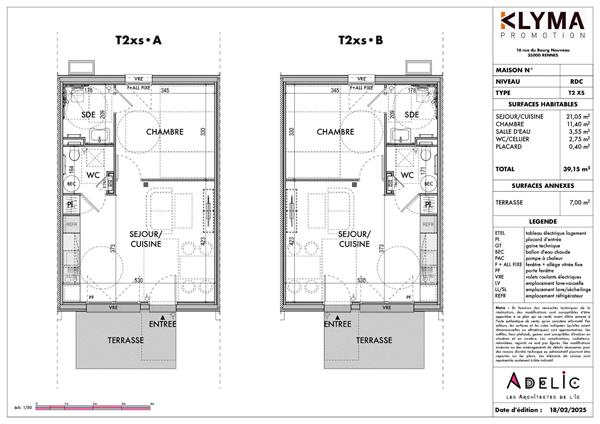 A LOUER - Maison meublée 1 chambre plein pied - Village senior Saint Méen le Grand