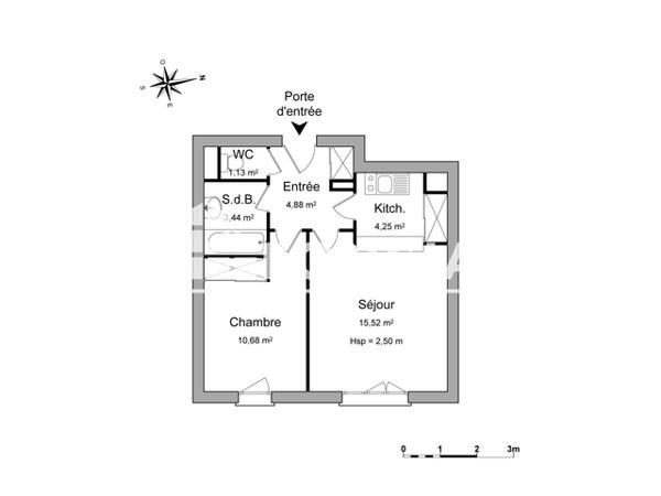 Location Appartement 2 pièces 39.9 m² - 10 PASSAGE IRENE NEMIROVSKI Toulouse 31300