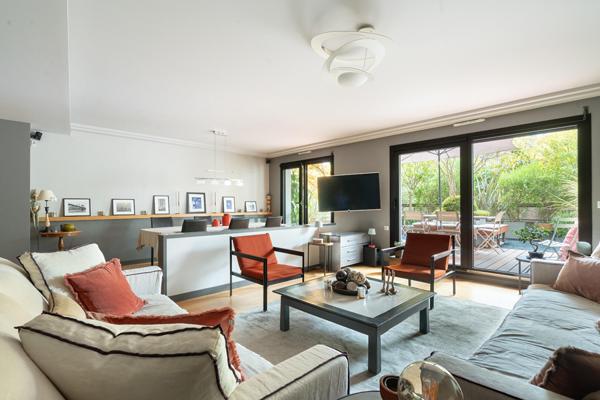Appartement familial avec terrasse arborée