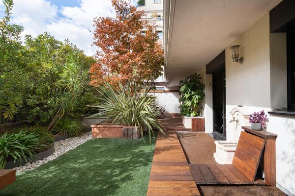 Appartement familial avec terrasse arborée
