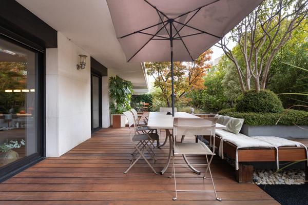 Appartement familial avec terrasse arborée