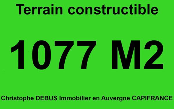 Terrain constructible à vendre sur agglo de vichy