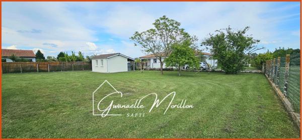 Magnifique terrain 2eme ligne avec bâti 22m²