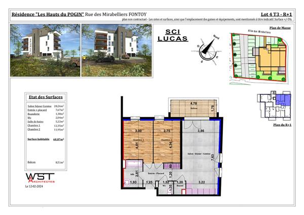 Achat appartement Fontoy - 3 pièce(s) - 69 m² - 175 000 €