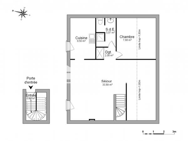 Location Appartement 2 pièces 59.08 m² - 3 AVENUE DES PYRENEES Narbonne 11100