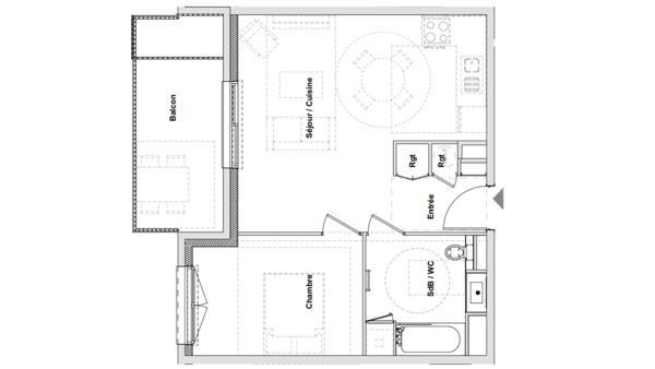 Appartement à vendre 2 pièces 46 m² Riom