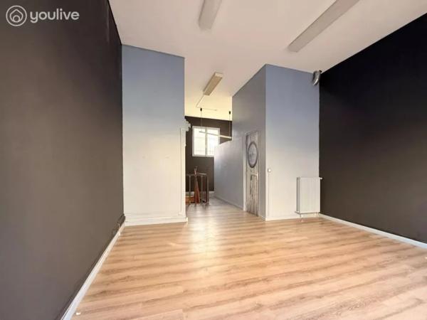 Local commercial centre-ville – 29 m² + sous-sol 27 m2 – Saint-Valery-en-Caux