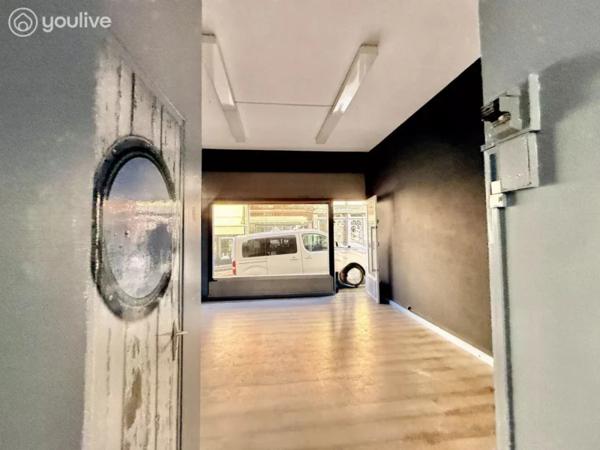 Local commercial centre-ville – 29 m² + sous-sol 27 m2 – Saint-Valery-en-Caux