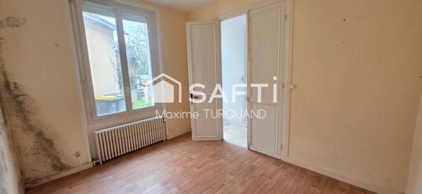 Maison 92m², 2/3 chambres, 310m² de terrain.