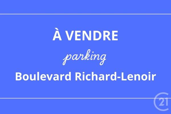 Parking à vendre  12 m 2   PANTIN  - 93