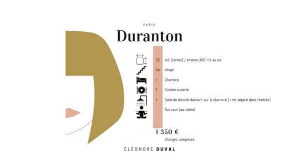 Location appartement 2 pièces 35 m² Paris 15