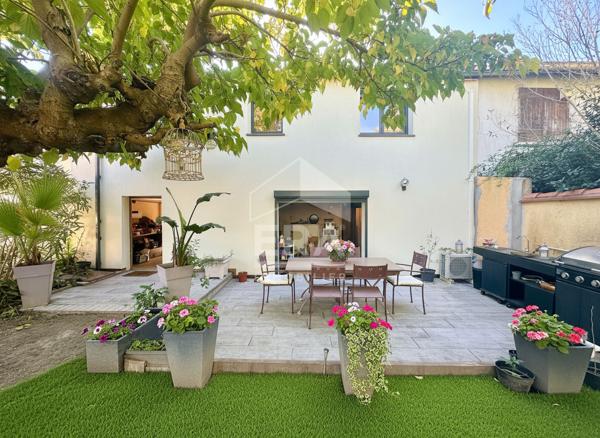 Perpignan proche Toulouges - Maison 4 pièces à vendre avec jardin et studio indépendant
