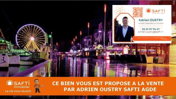 Grand garage , rare au Cap d'Agde