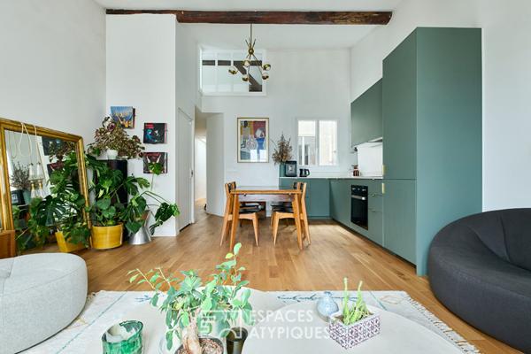 Dernier étage traversant rénové – Quartier Lorette-Martyrs