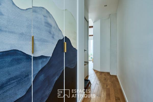 Dernier étage traversant rénové – Quartier Lorette-Martyrs