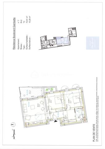 Appartement de 72 m²