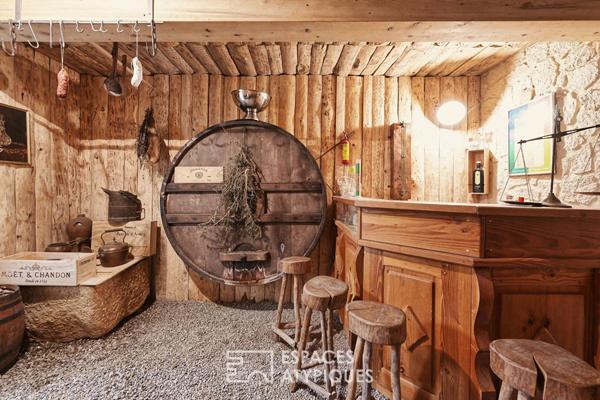 Maison contemporaine avec séjour cathédrale proche du lac