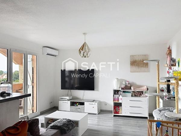 Coup de cœur ! T3 avec terrasse, climatisation et parking privatif à deux pas de la mer !