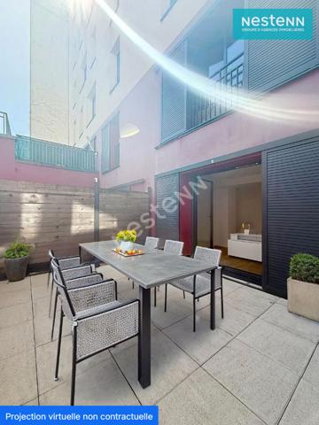 2 pièces de 50m² avec terrasse de 15m² Rue des rosiers 93400!!