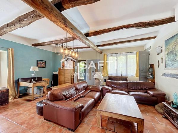 Au cœur du Verdon, découvrez cette maison provençale du XIXe siècle entièrement rénovée, sans aucun travaux à prévoir, déjà organisée pour accueillir une activité de gîtes et chambres d’hôtes, avec six chambres, entrées indépendantes, piscine et vue dégagée sur les collines.