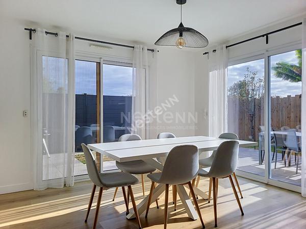 Orvault  : A 3 kms du Bourg, en campagne, maison récente de 2018, état impeccable, belles prestations, 3 chambres, pièce de vie lumineuse, terrasse, petit jardin.