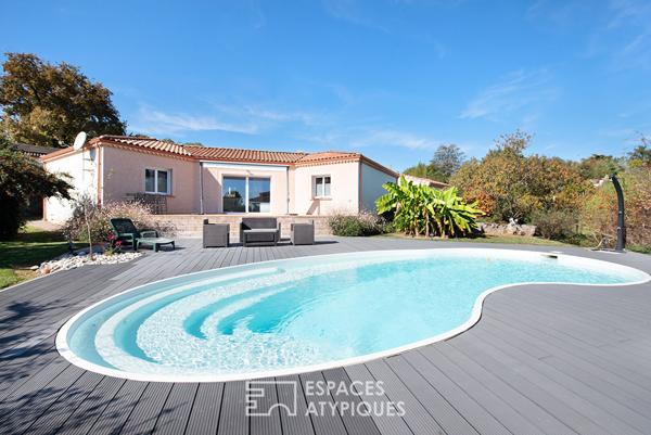 Villa avec piscine sur les hauteurs d’ARTHES
