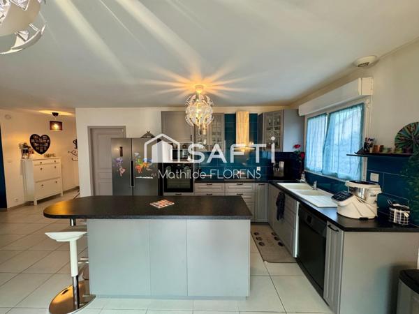 Maison familiale au calme avec un poêle à bois